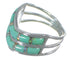 Opal And Turquoise Southwest Sterling Silver Ring Size 6-1/4 AX53929